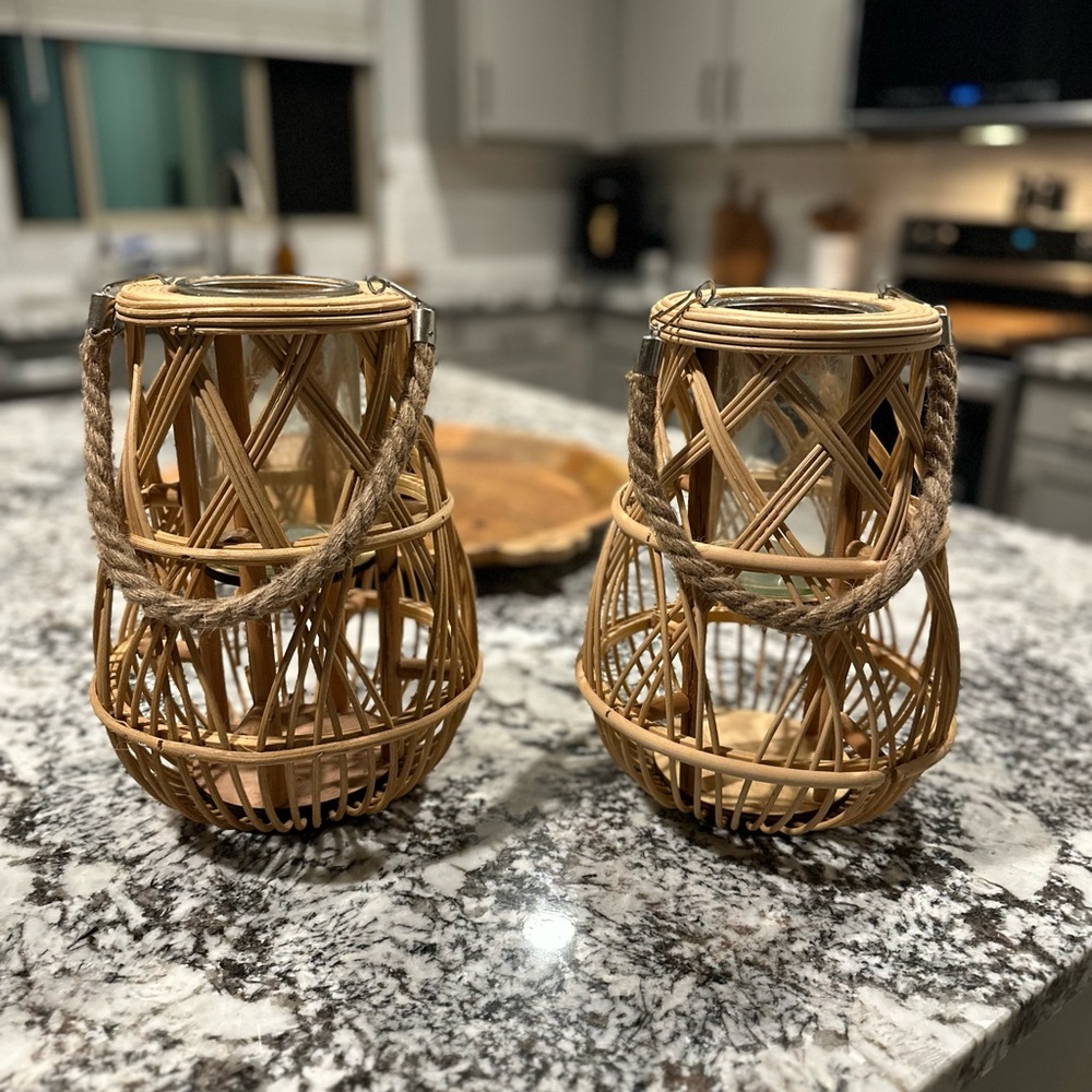 Michaels Natural Woven Lanterns